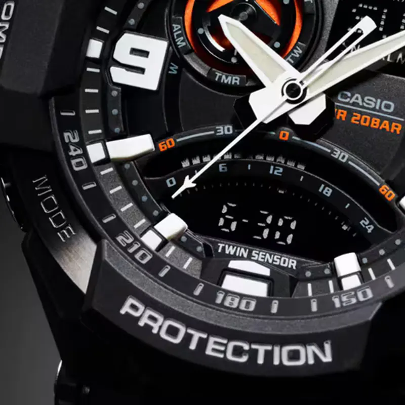 G-Shock Master of G-Air Pilot-Inspired Twin Sensor Men's Watch- GA-1000-1A